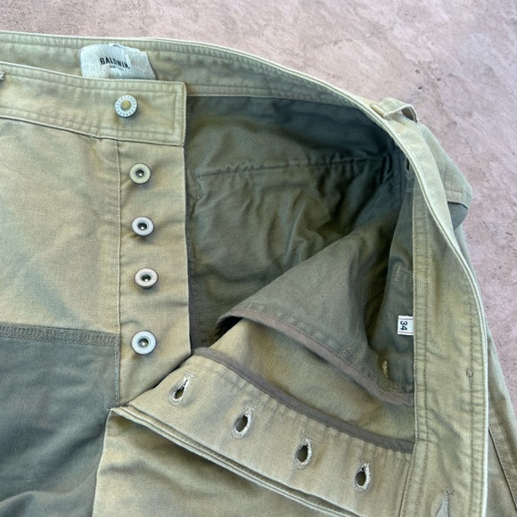 Baldwin Carter Pants Khaki Canvas Outdoor Button Fly Chino - Picture 9 of 12